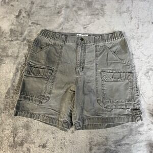 Columbia Mens Size M 33 Waist Gray Canvas Cargo Short Work Hiking Summer Tough